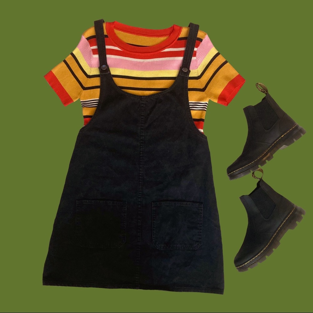 Lily Parker denim overall dress xl